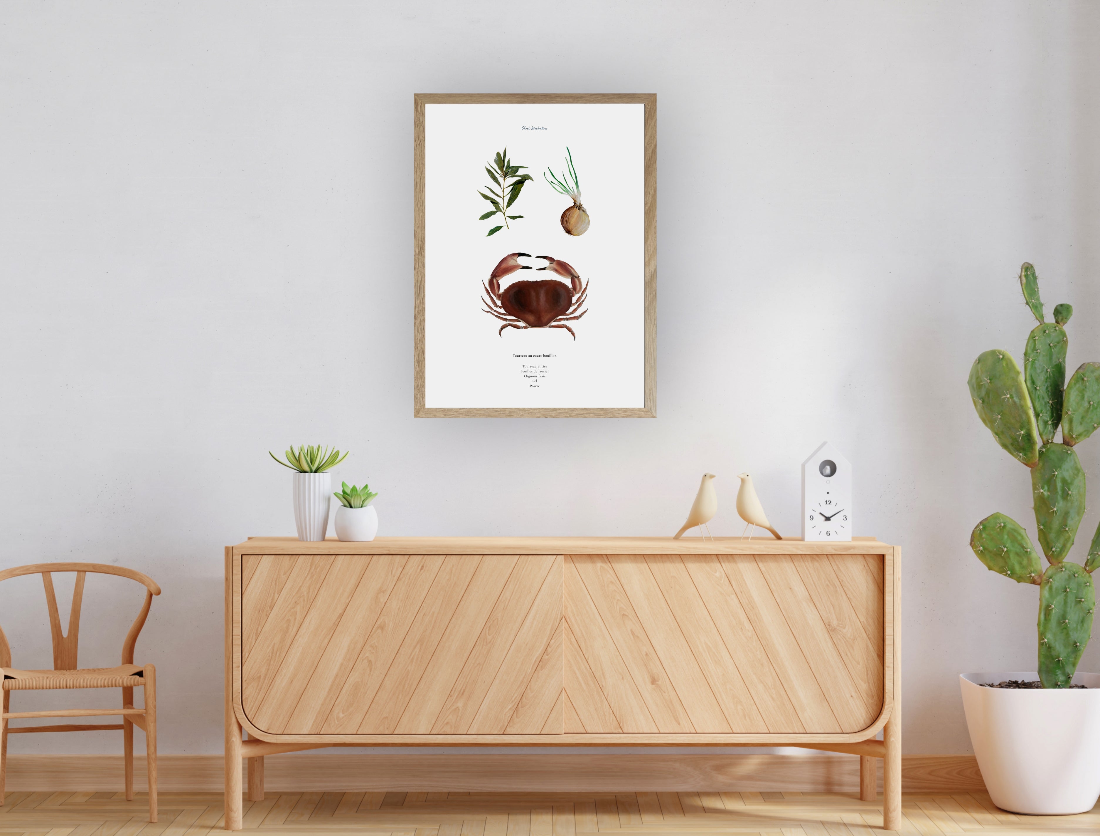 Affiche : La recette du Tourteau au Court-Bouillon