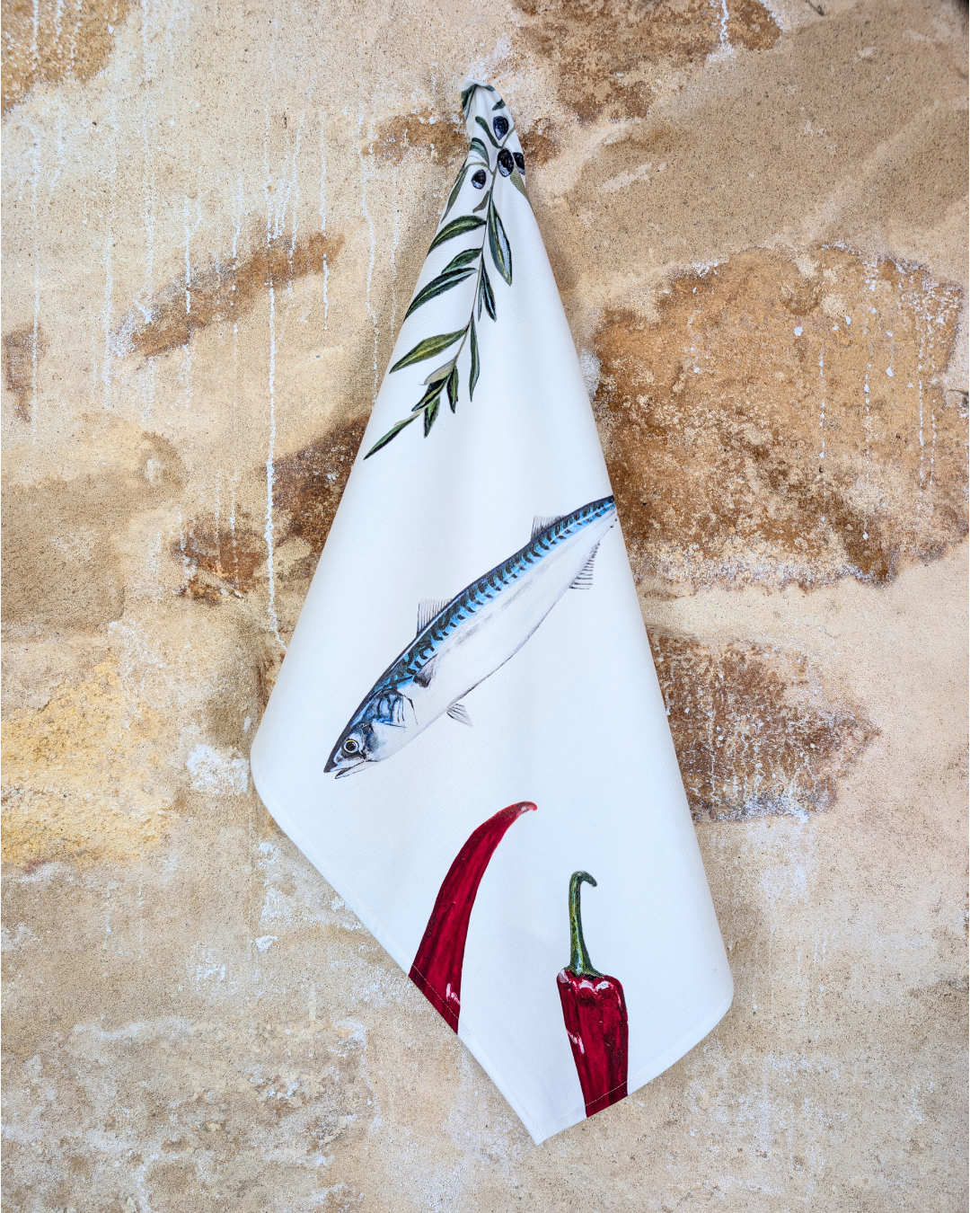 Lot de 3 Torchons 100% coton : Les Recettes de Poissons