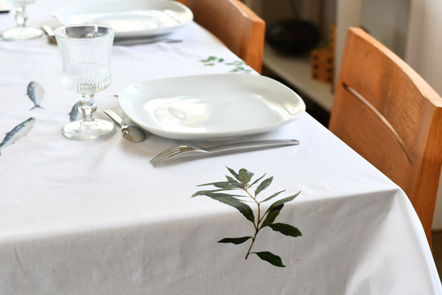 Nappe enduite en coton rectangulaire 250 x 160 cm