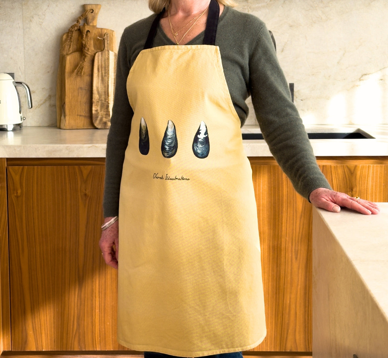 Curry apron 100% cotton: Les Moules