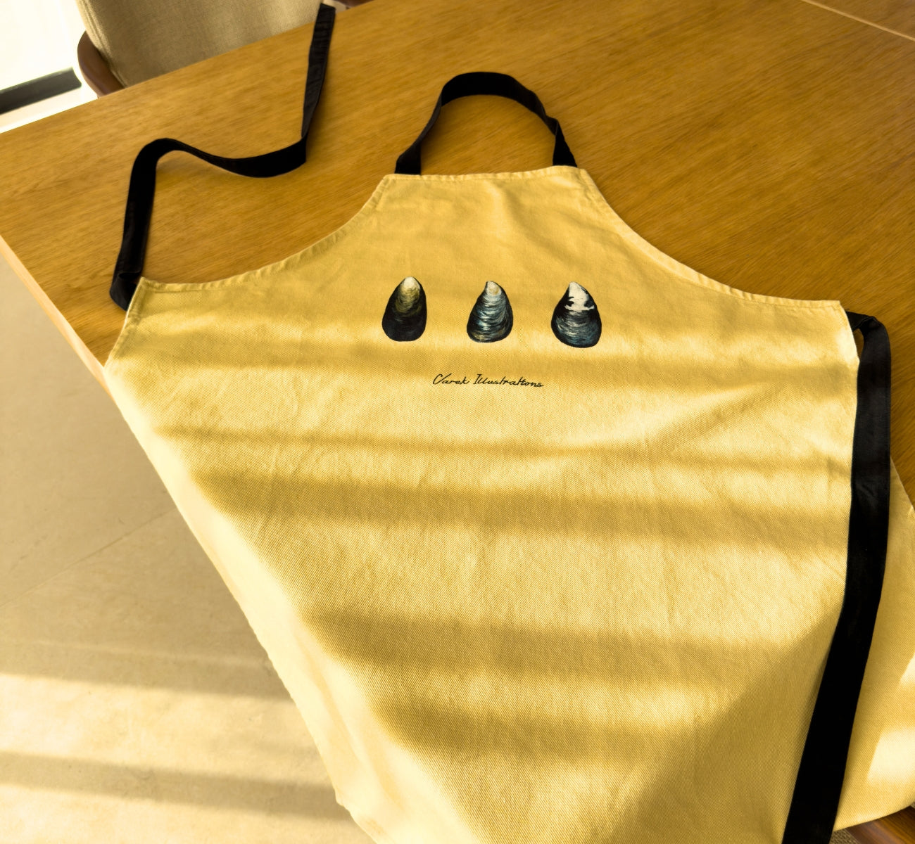 Tablier Curry 100% coton : Les Moules