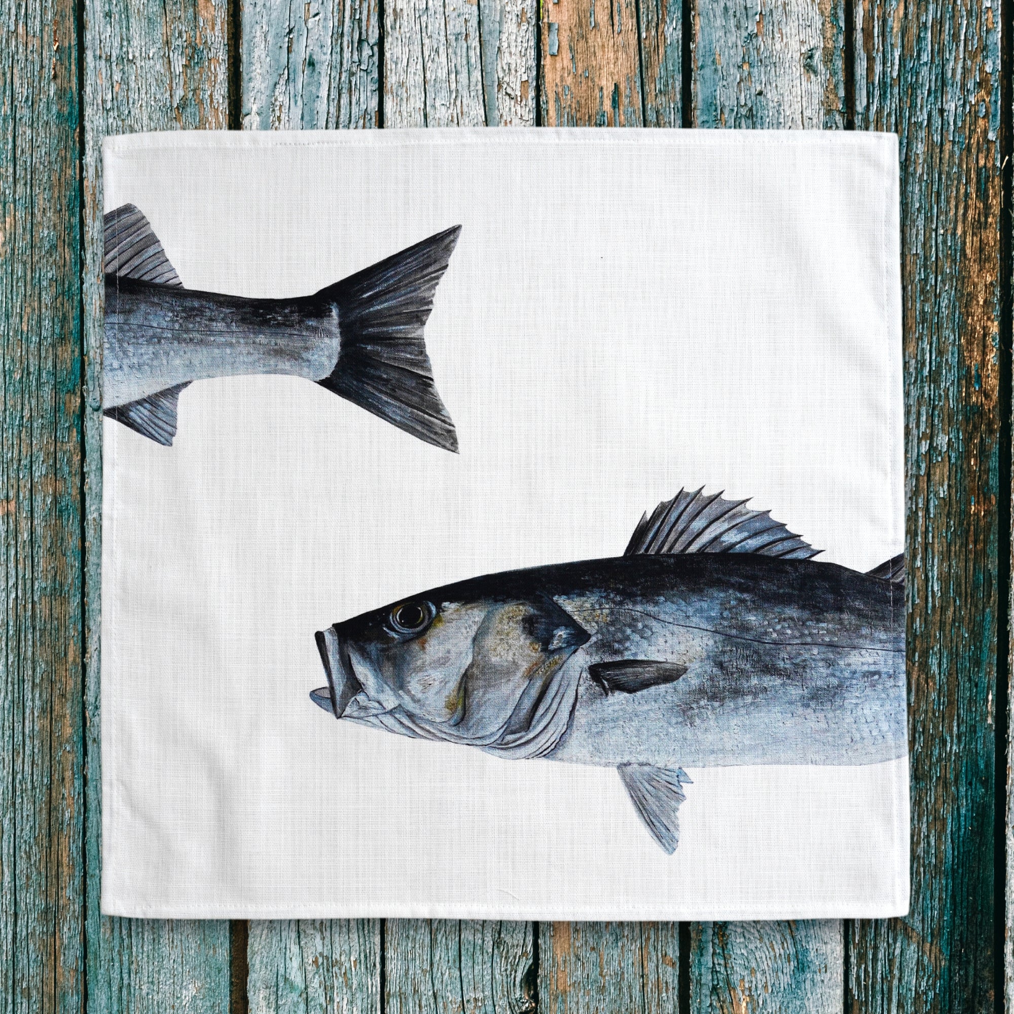 Pack de 6 serviettes de table : La Marée Bleue