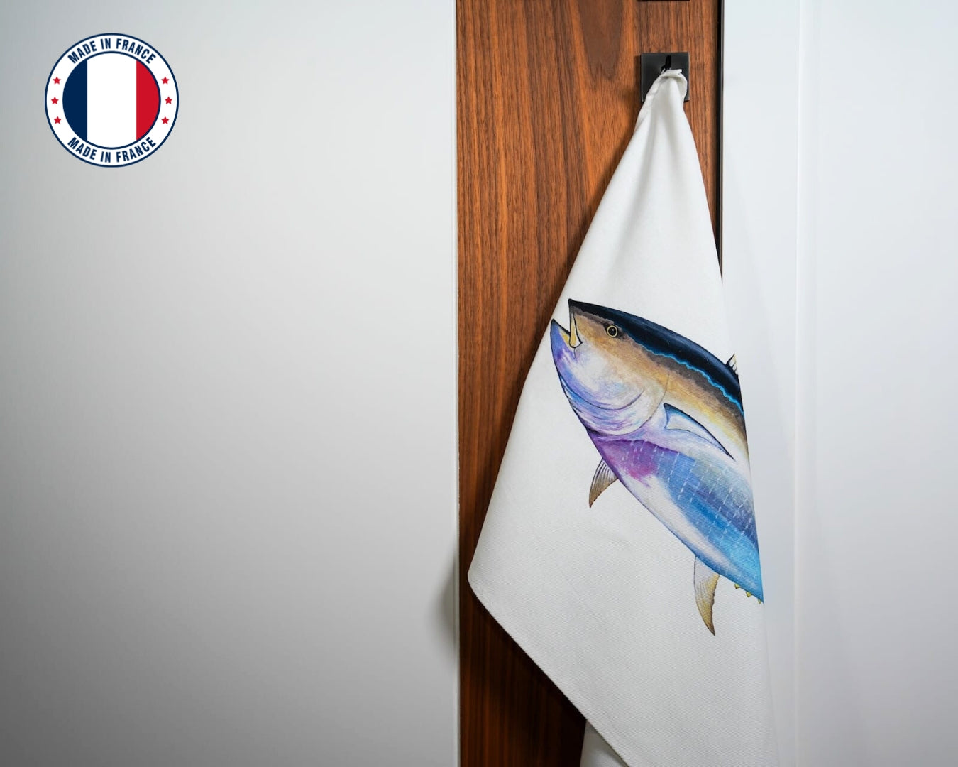 100% cotton tea towel: Red Tuna