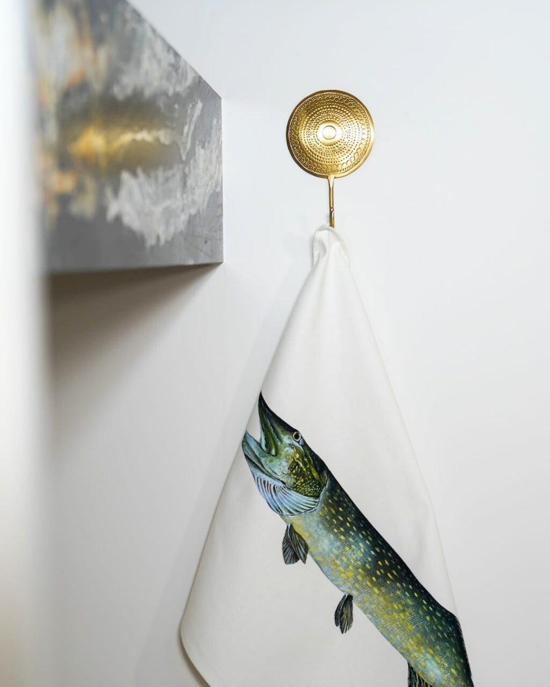 100% cotton tea towel: Le Brochet