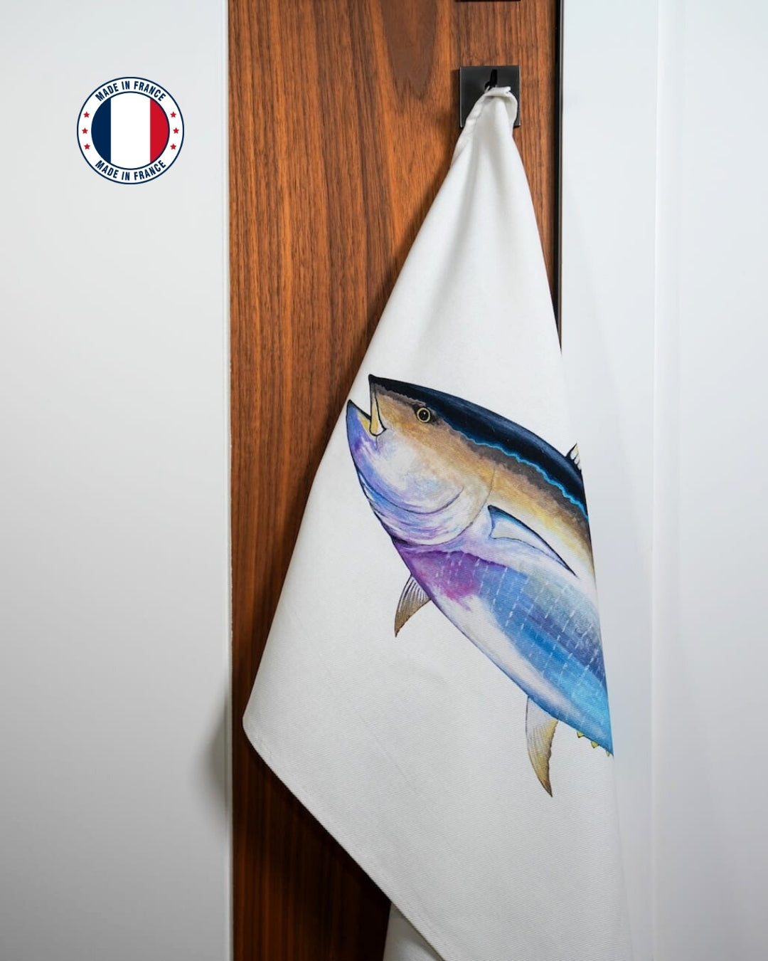 100% cotton tea towel: Red Tuna