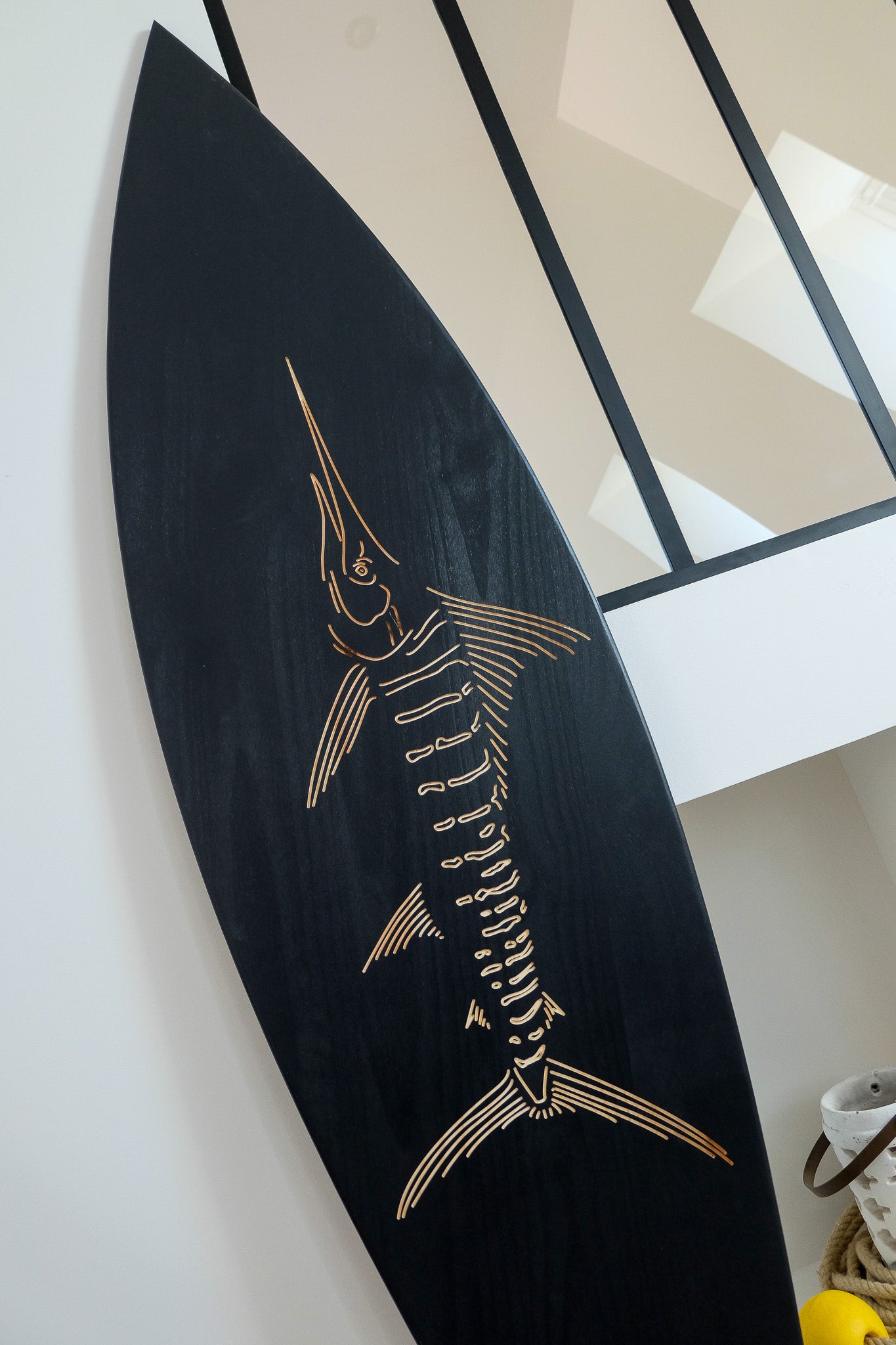 Planche de surf déco en bois : Le Marlin