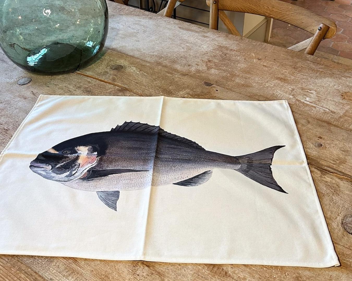 100% cotton tea towel: La Dorade Royale