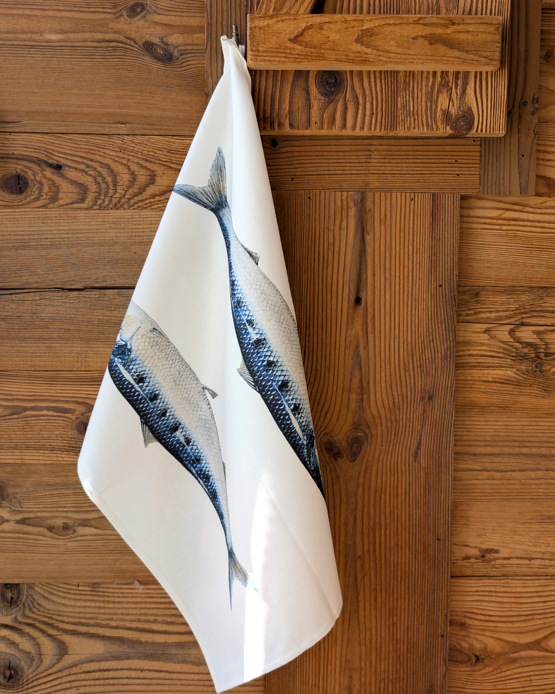 Torchon 100% coton : Les Sardines