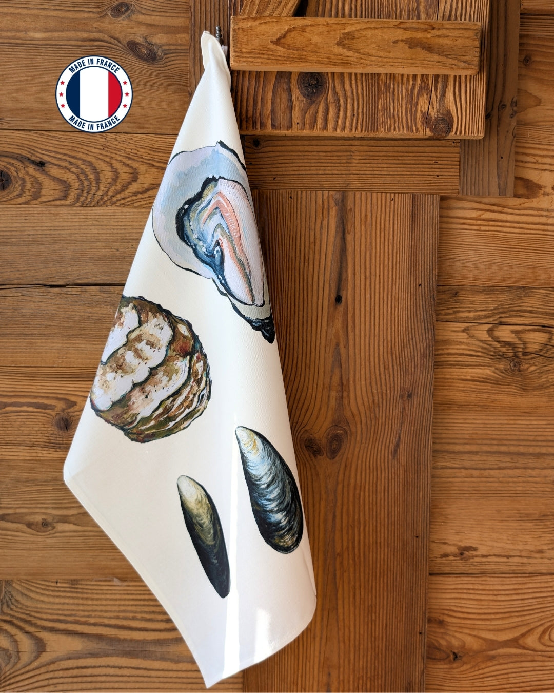 Torchon 100% coton : Les Coquillages