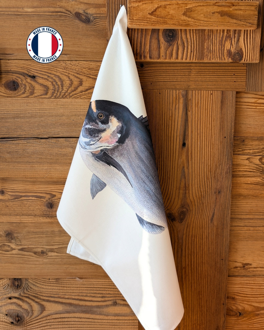 Torchon 100% coton : La Dorade Royale