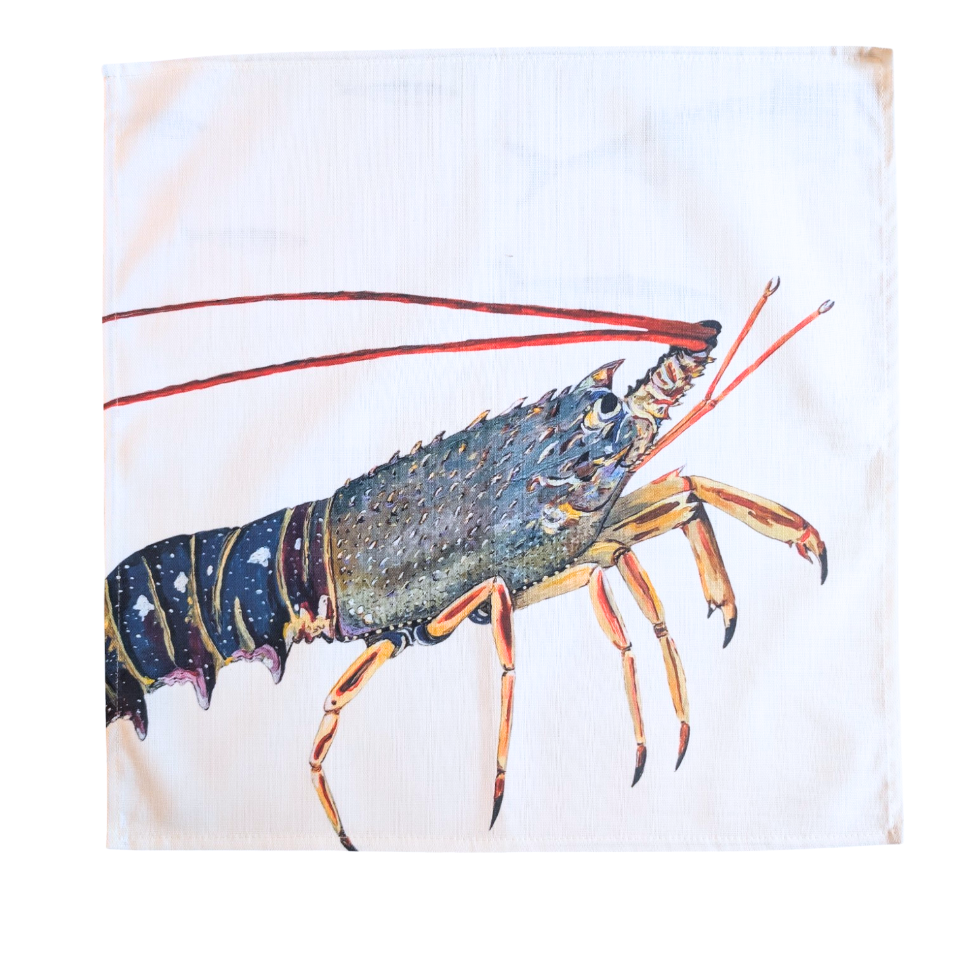 Serviette de table en coton : Langouste