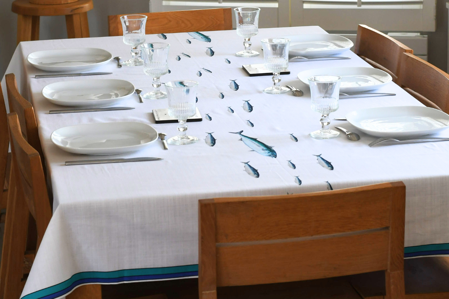 Nappe en coton rectangulaire 250 x 160 cm