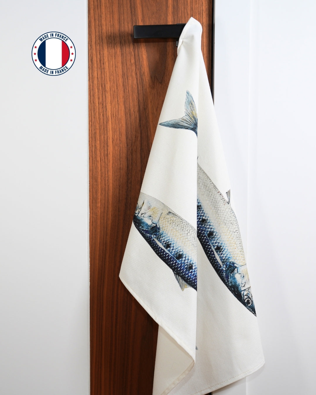 Torchon 100% coton : Les Sardines