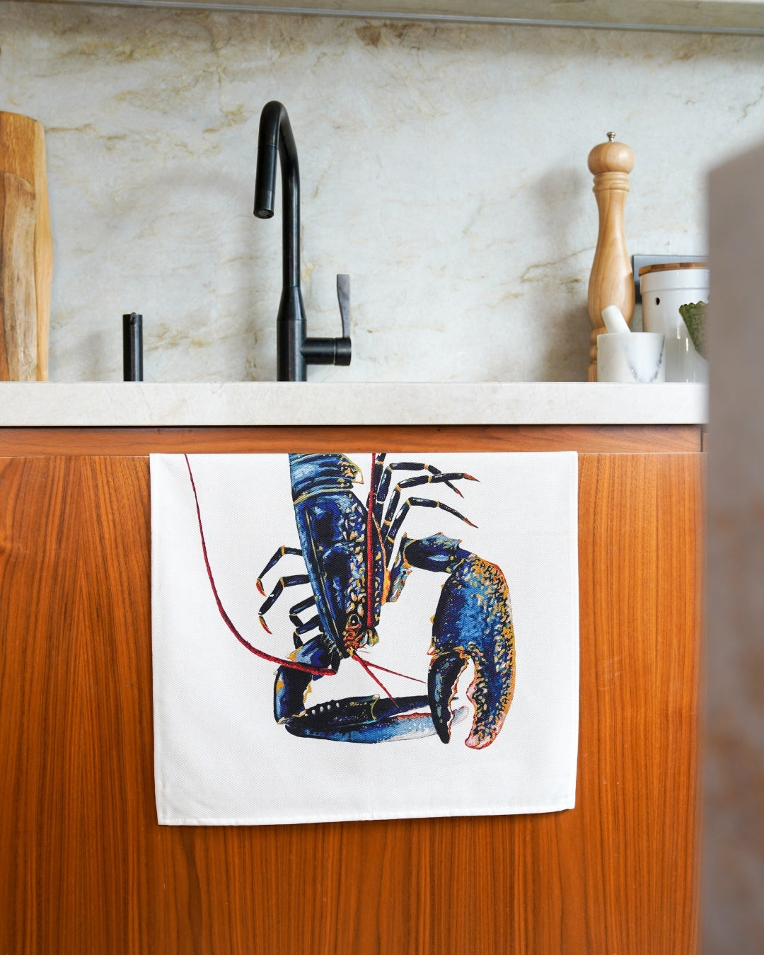 Torchon 100% coton : Le Homard