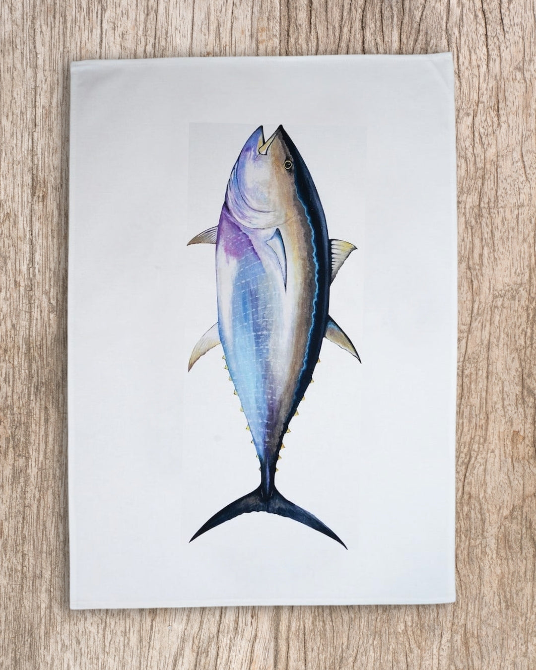 Lot de 3 Torchons 100% coton : Les poissons de nos côtes