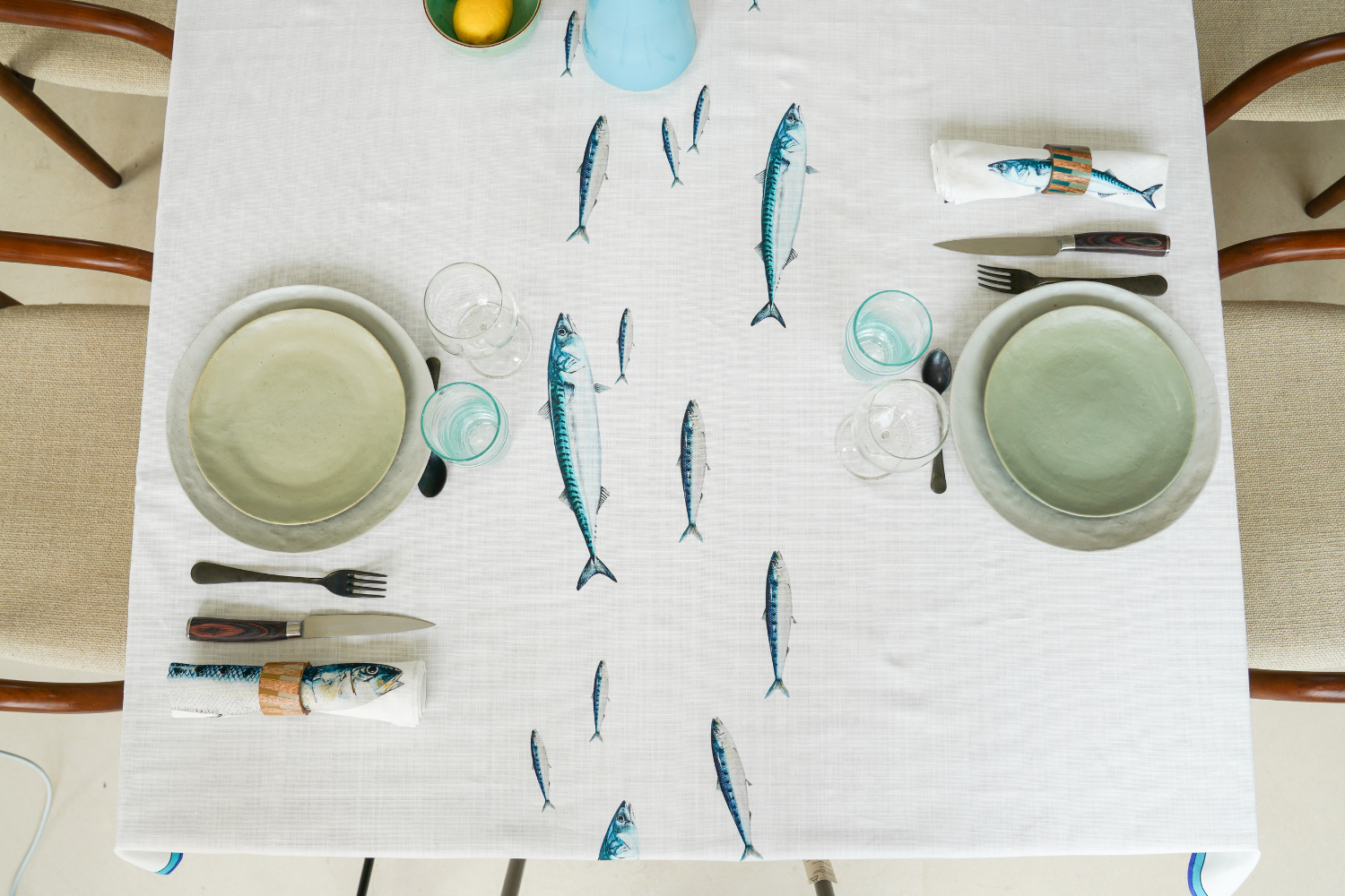 Nappe en coton rectangulaire 250 x 160 cm