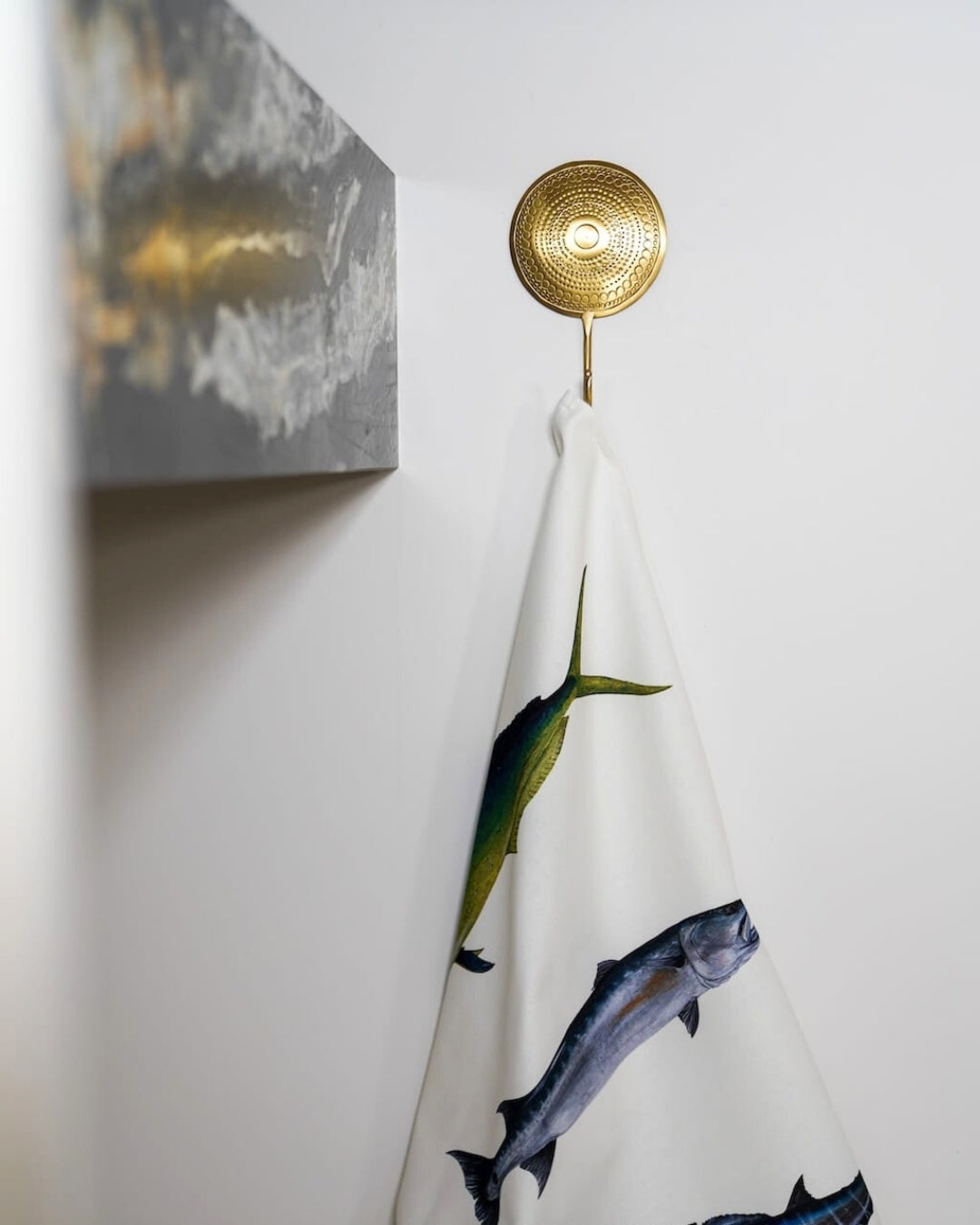 Torchon 100% coton : Les Poissons Exotiques