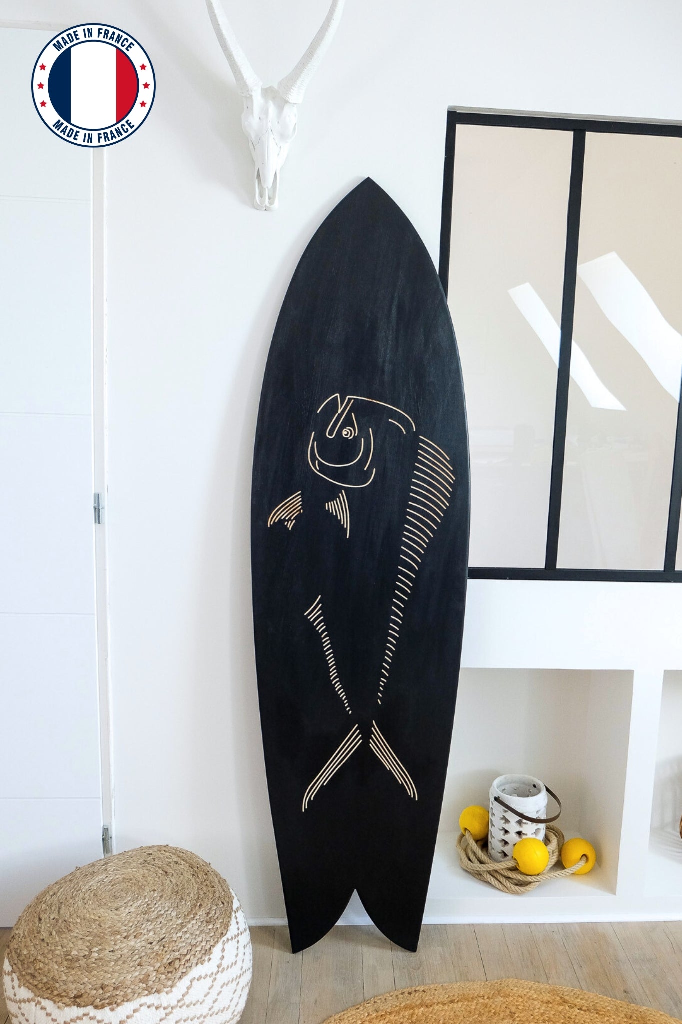 Planche de surf déco en bois : Le Mahi Mahi