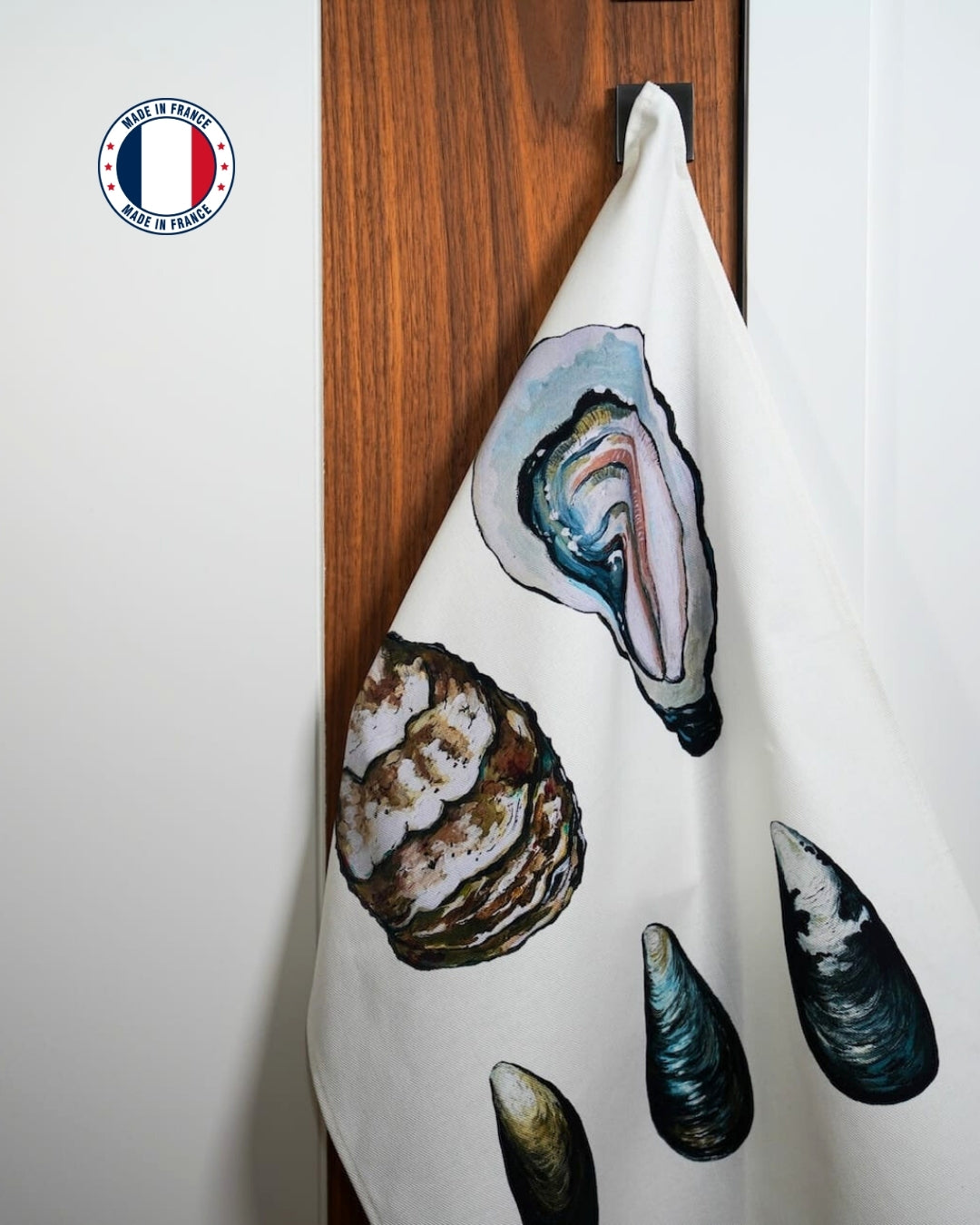 Torchon 100% coton : Les Coquillages
