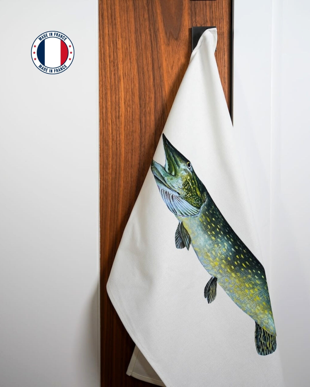 Torchon 100% coton : Le Brochet