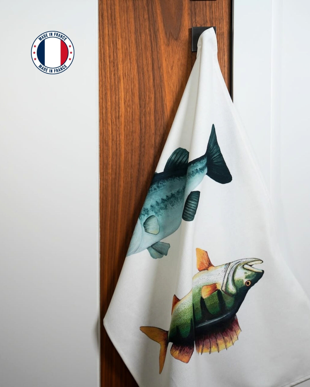 Torchon 100% coton : Les Carnassiers d'eau douce