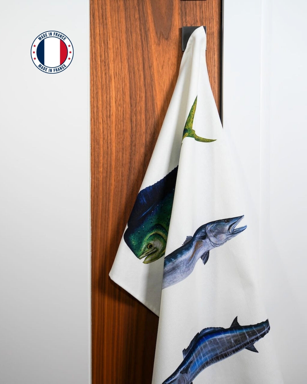 Torchon 100% coton : Les Poissons Exotiques