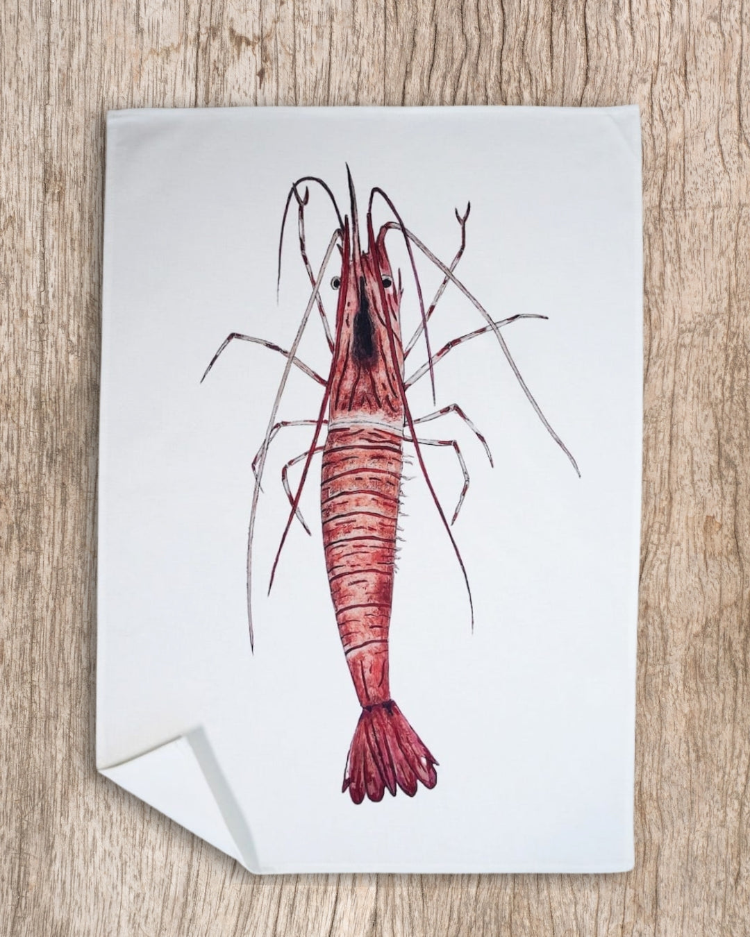 Lot de 3 Torchons 100% coton : Poulpe, Crevette & Crabes