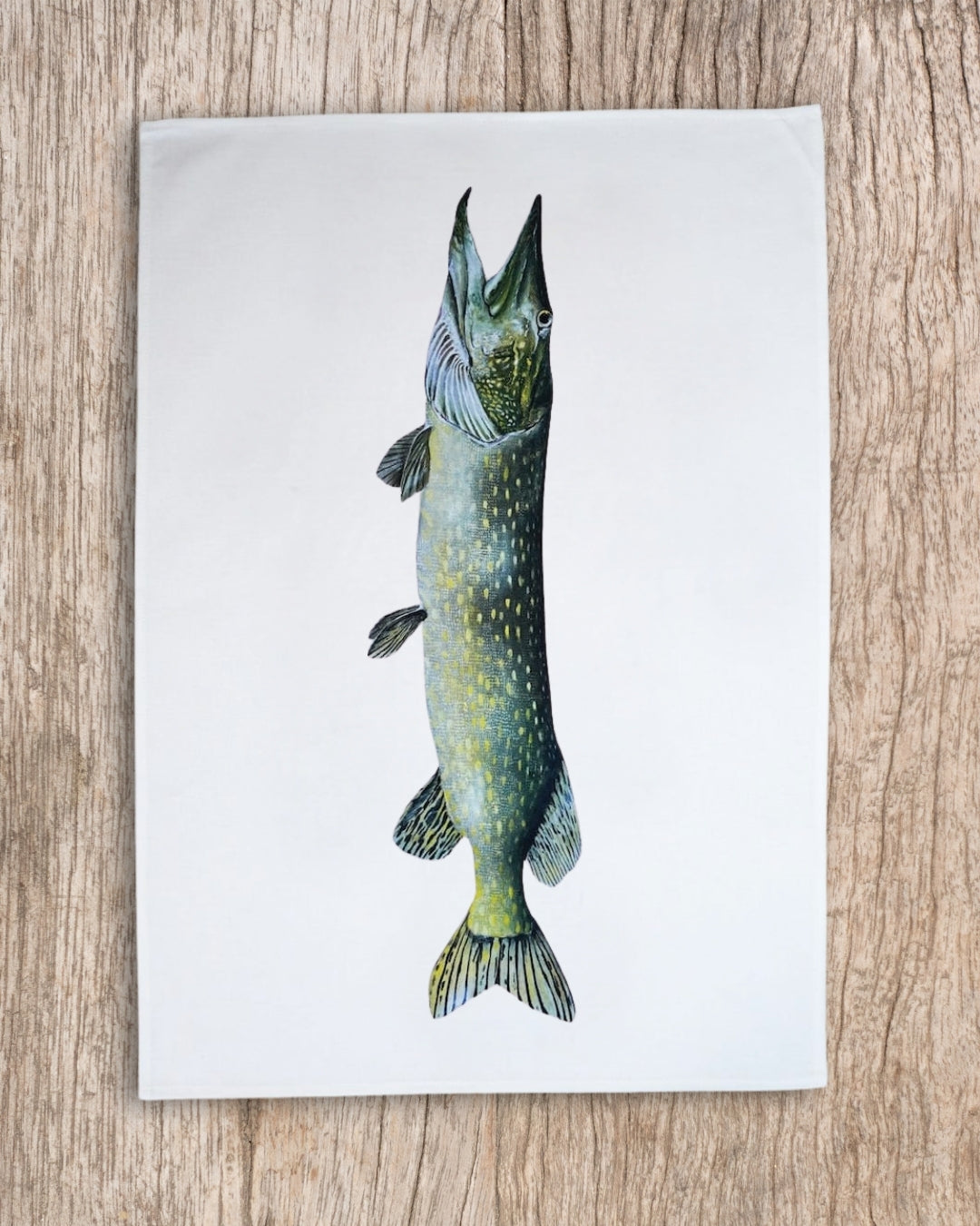 Lot de 3 Torchons 100% coton : Les poissons d'eau douce