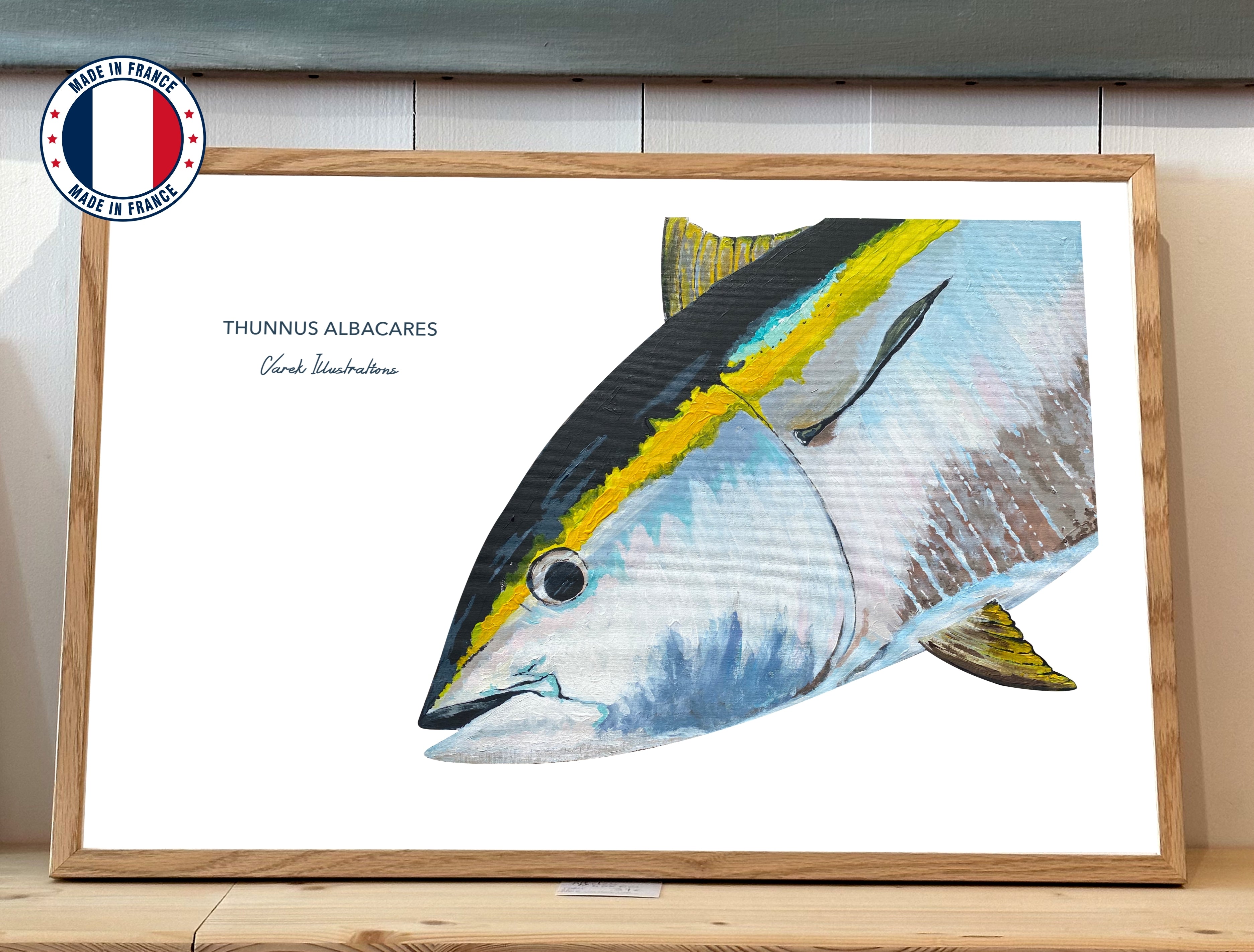 Yellowfin Tuna poster - Art paper in 250gr 🌱