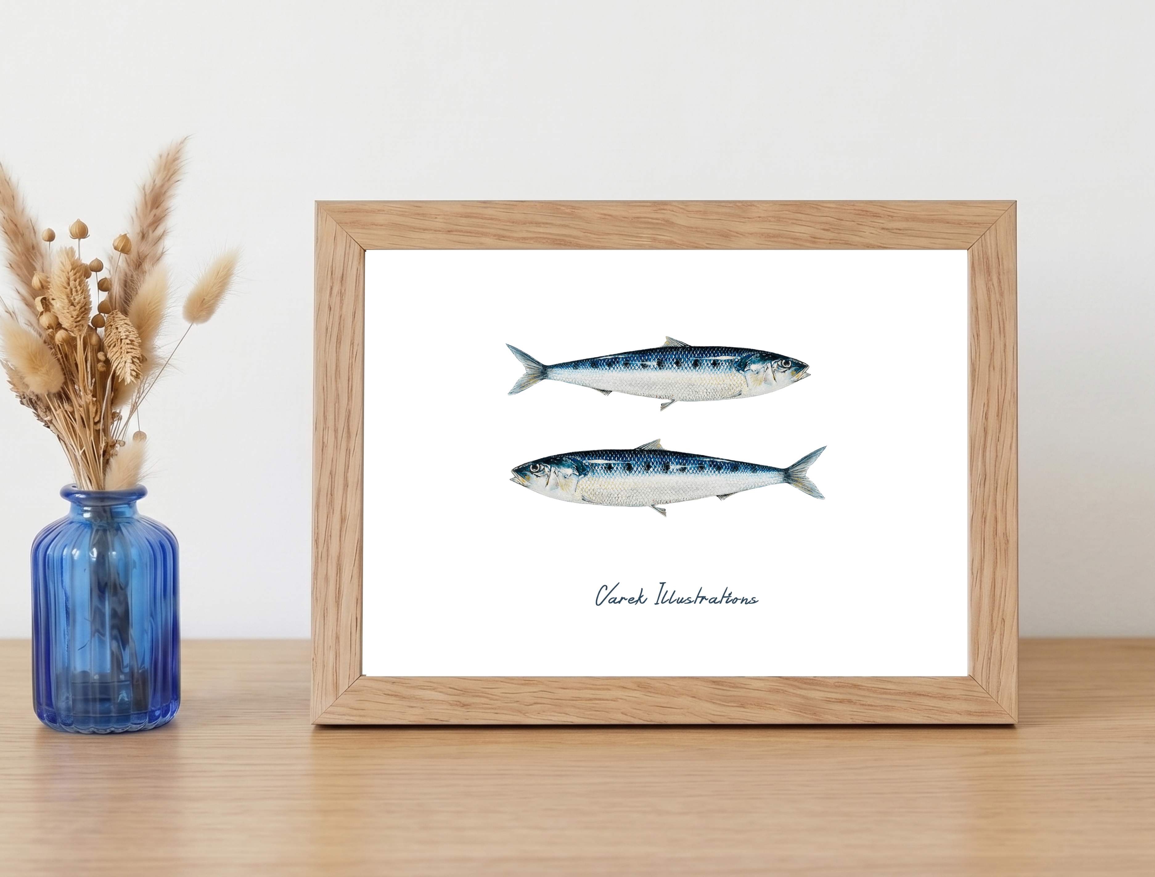 Affiche Les Sardines : Petit format encadré (A10)