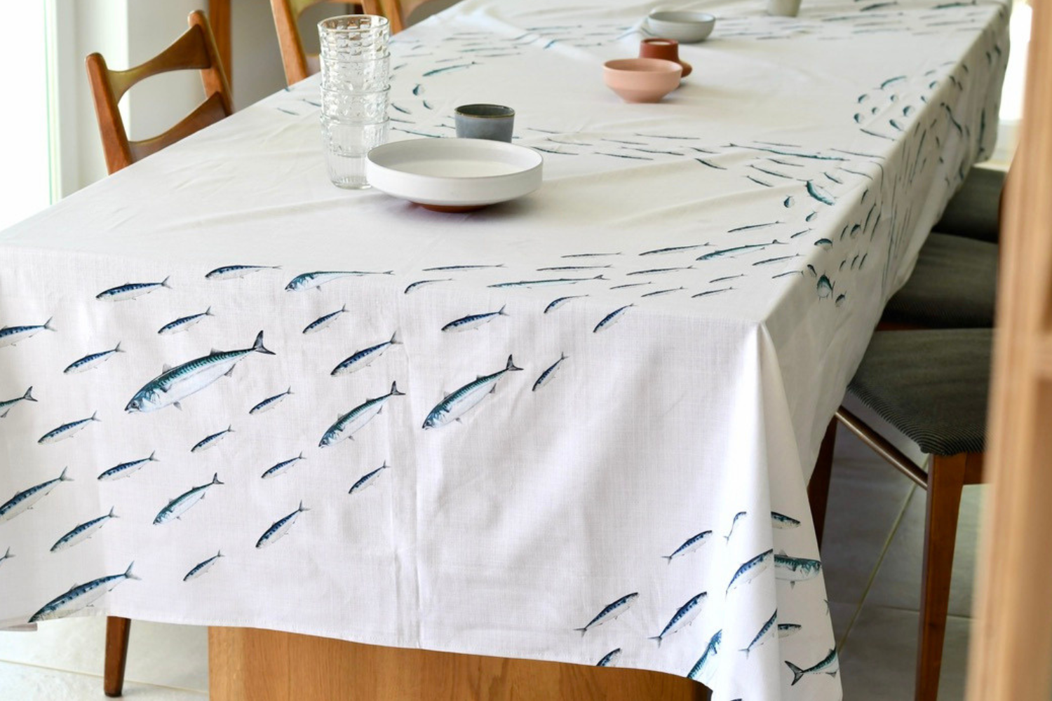 Nappe en coton rectangulaire 300 x 160 cm : La Valse