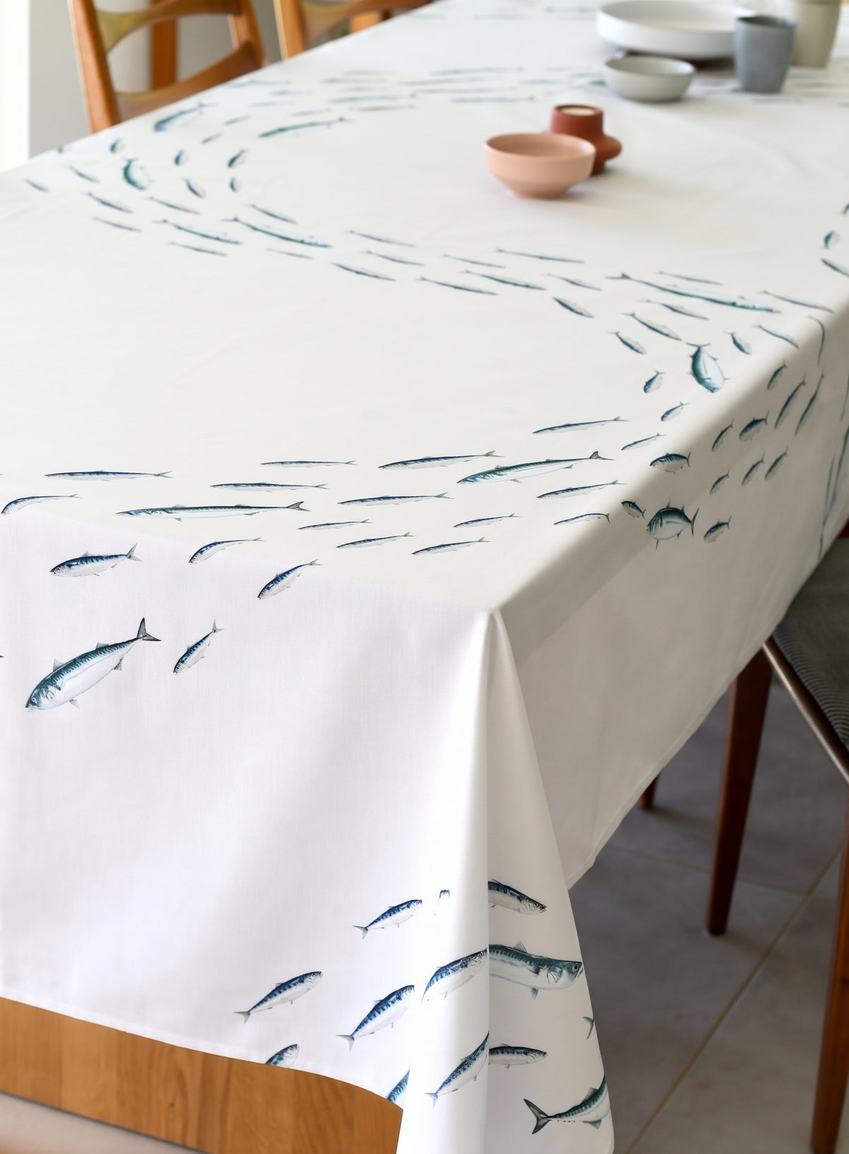 Nappe en coton rectangulaire 300 x 160 cm : La Valse